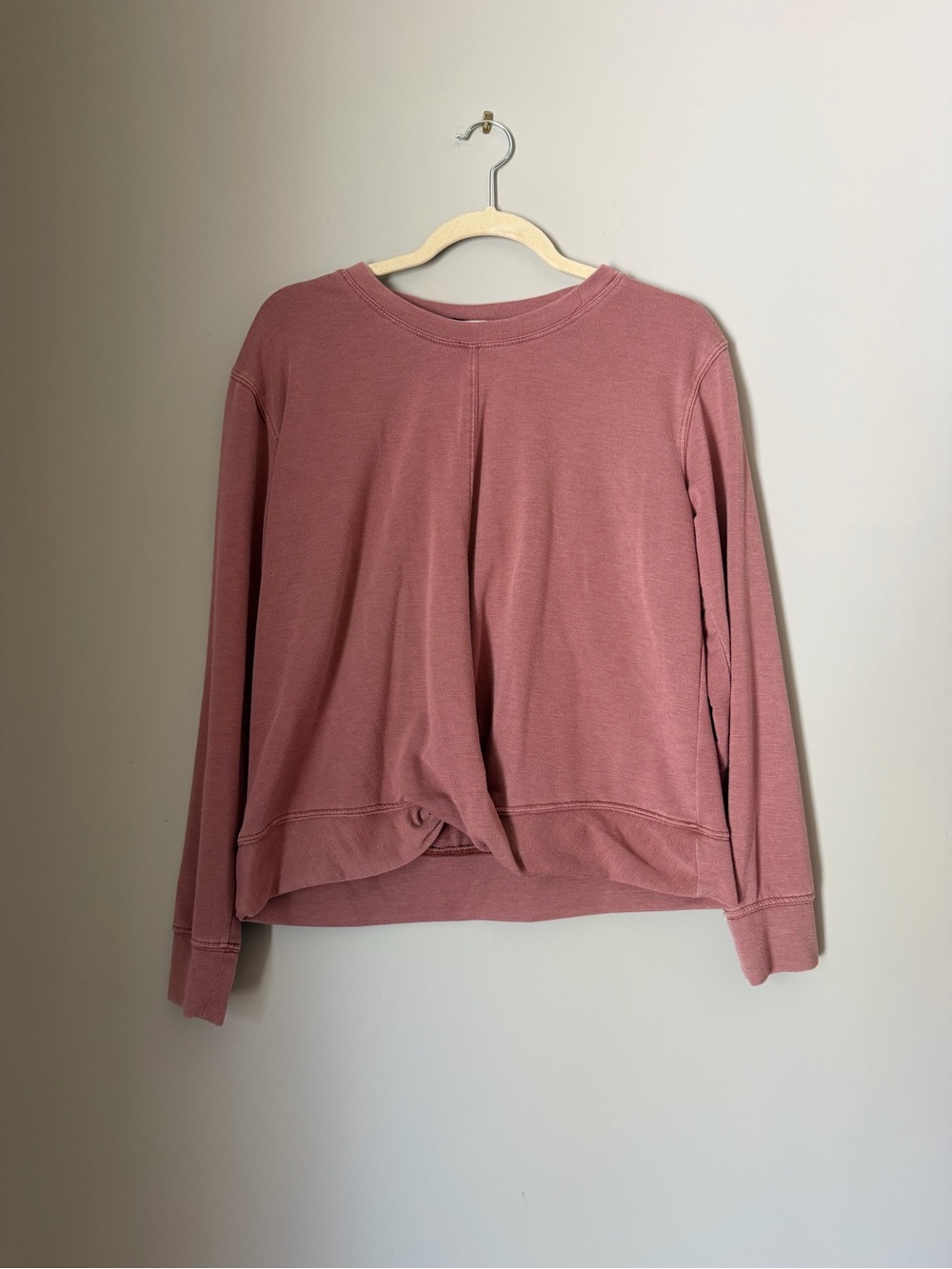 Knox Rose Mauve-Pink Crewneck Sweatshirt